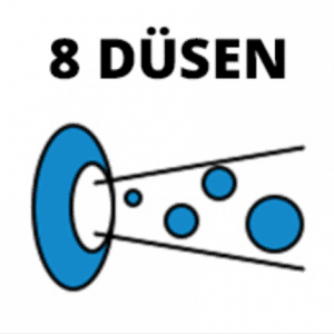 8 Düsen