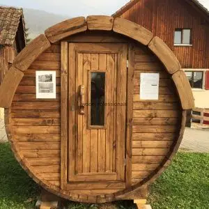Fasssauna 1.7 m 3 Personen – Bild 5