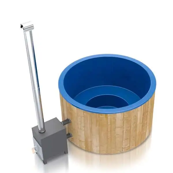Badezuber mit Aussenofen