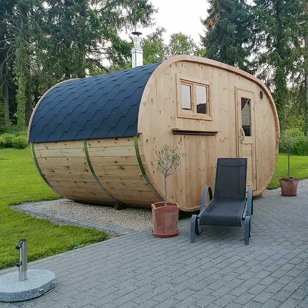 Fasssauna OVAL für 6 Personen – Bild 8