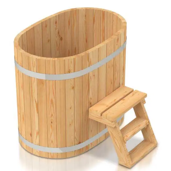 Holzbadefass Oval ohne Ofen