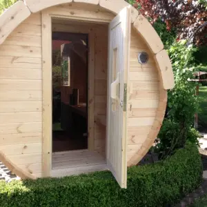 Fasssauna 2.4m 4 Personen – Bild 7