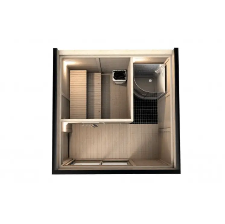 Mo Haus Sauna Draufsicht