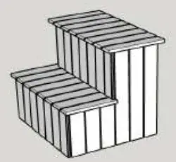 Treppe geschlossen