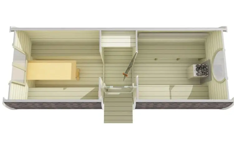 Fasssauna 5.9 m mit Seiteneingang – Bild 4