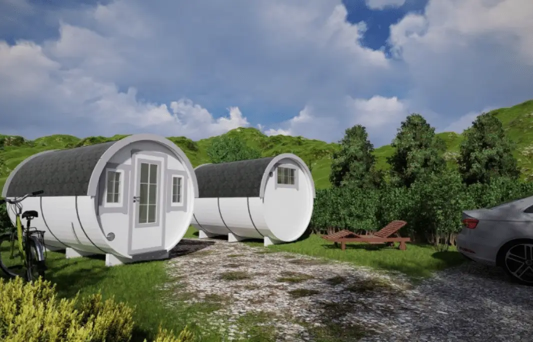 Campingfass 2.2x3.3m 2 Stück in den Bergen