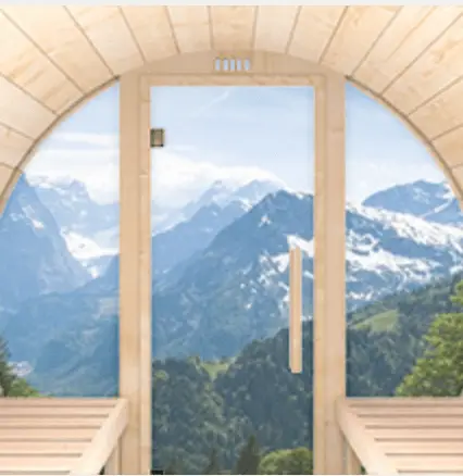 Sauna Fenster Vollverglast