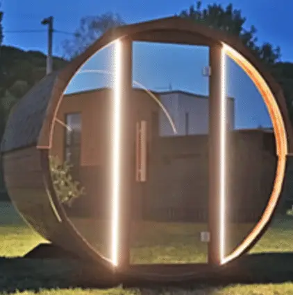 Spiegelsauna LED groß