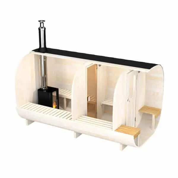 Quadrosauna mit Vorraum