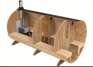Sauna Thermoholz mit Vorraum