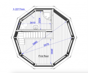 Loft Haus Fundamentplan unten