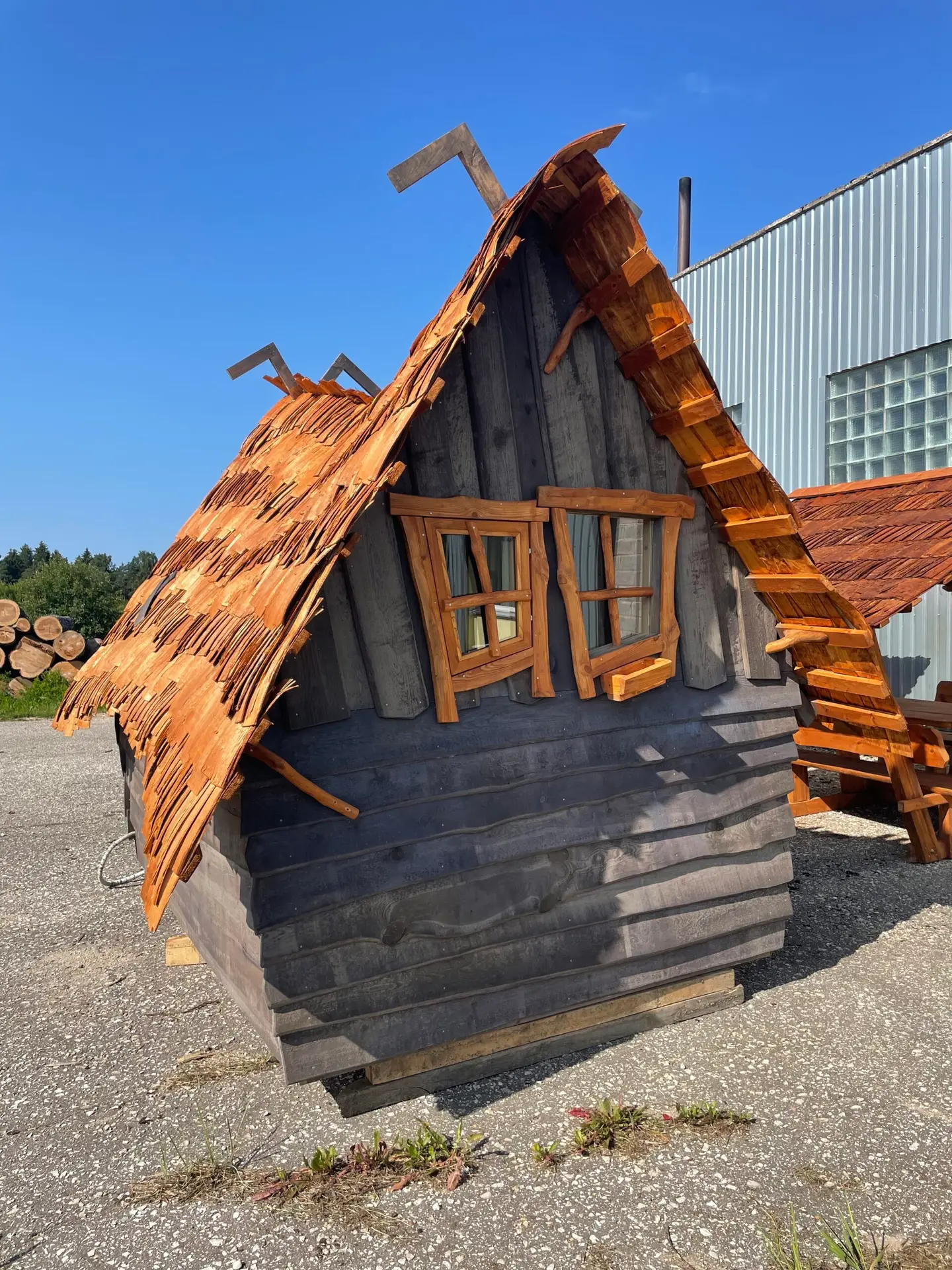 Campinghaus Rückansicht