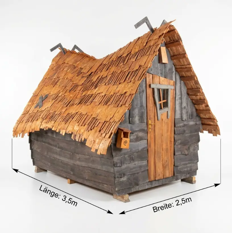 Hexenhaus Bausatz Maßblatt