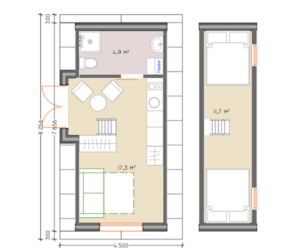 Finnhütte Grundriss