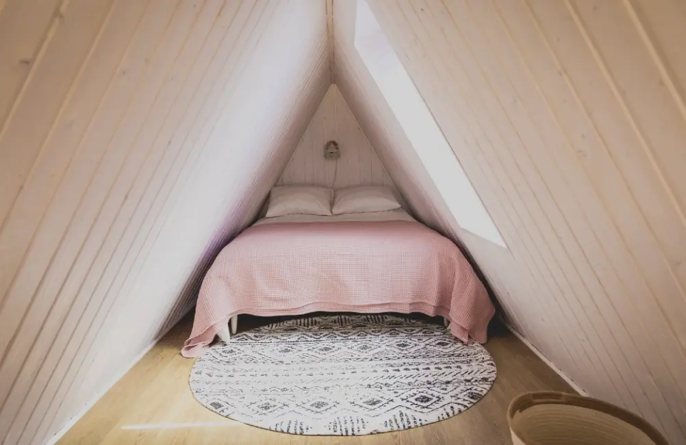 Finnhütte Ansicht Bett