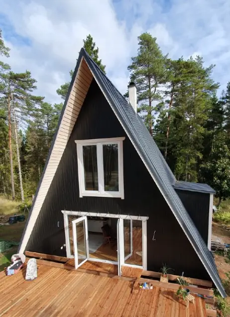 Finnhütte Ansicht Außen