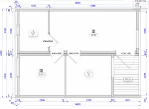 modularer Camping Pod Grundriss