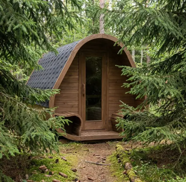 Camping Pod Oval im Wald